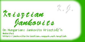 krisztian jankovits business card